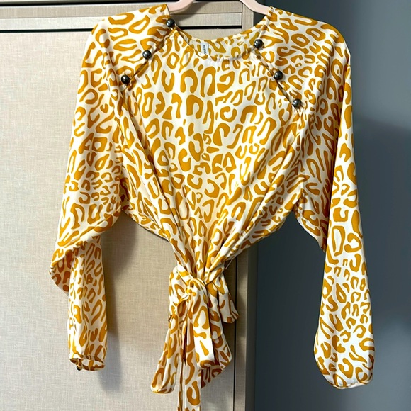 Rebecca Minkoff Tops - NWOT Rebecca Minkoff Angelina leopard blouse.